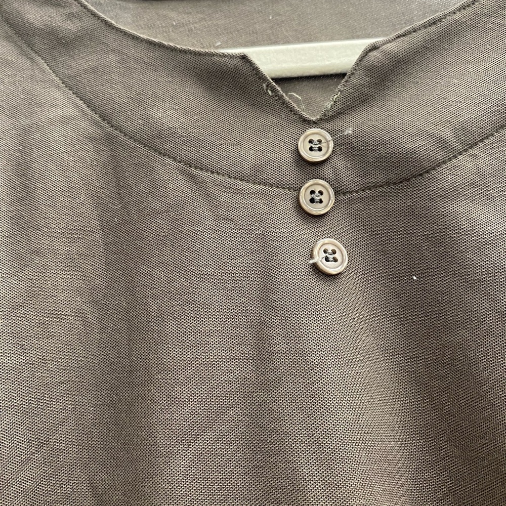 Men's Brown Short Sleeve Shirt - Picture 2 of 3